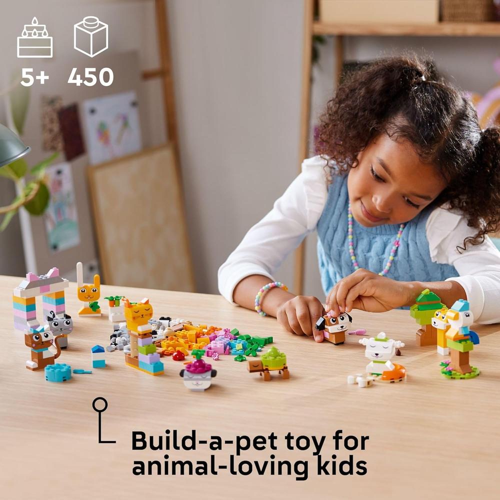 LEGO CLASSIC MASCOTAS CREATIVAS, BLOQUES PARA CONSTRUIR ANIMALES PARA NIÑOS - 2