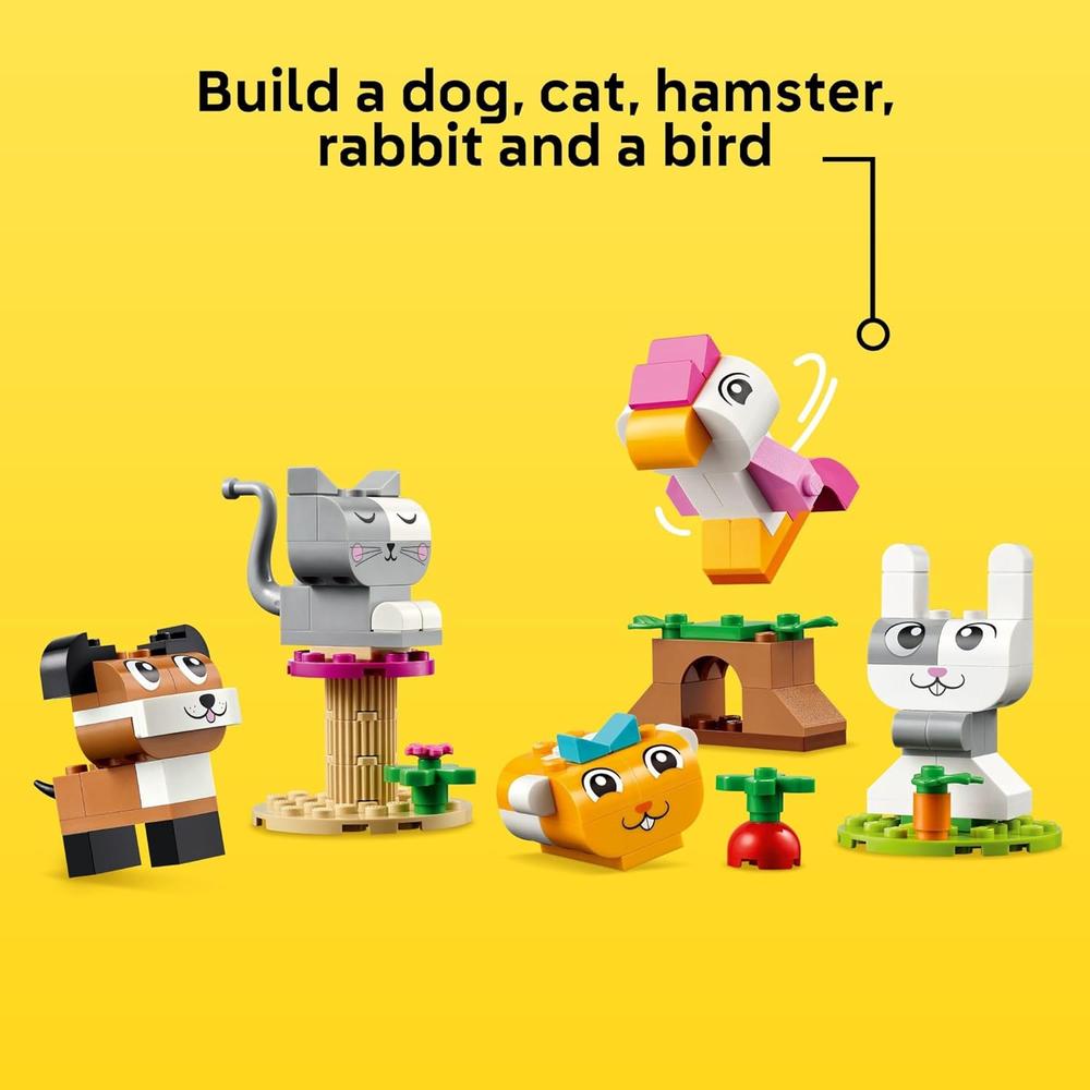 LEGO CLASSIC MASCOTAS CREATIVAS, BLOQUES PARA CONSTRUIR ANIMALES PARA NIÑOS - 3