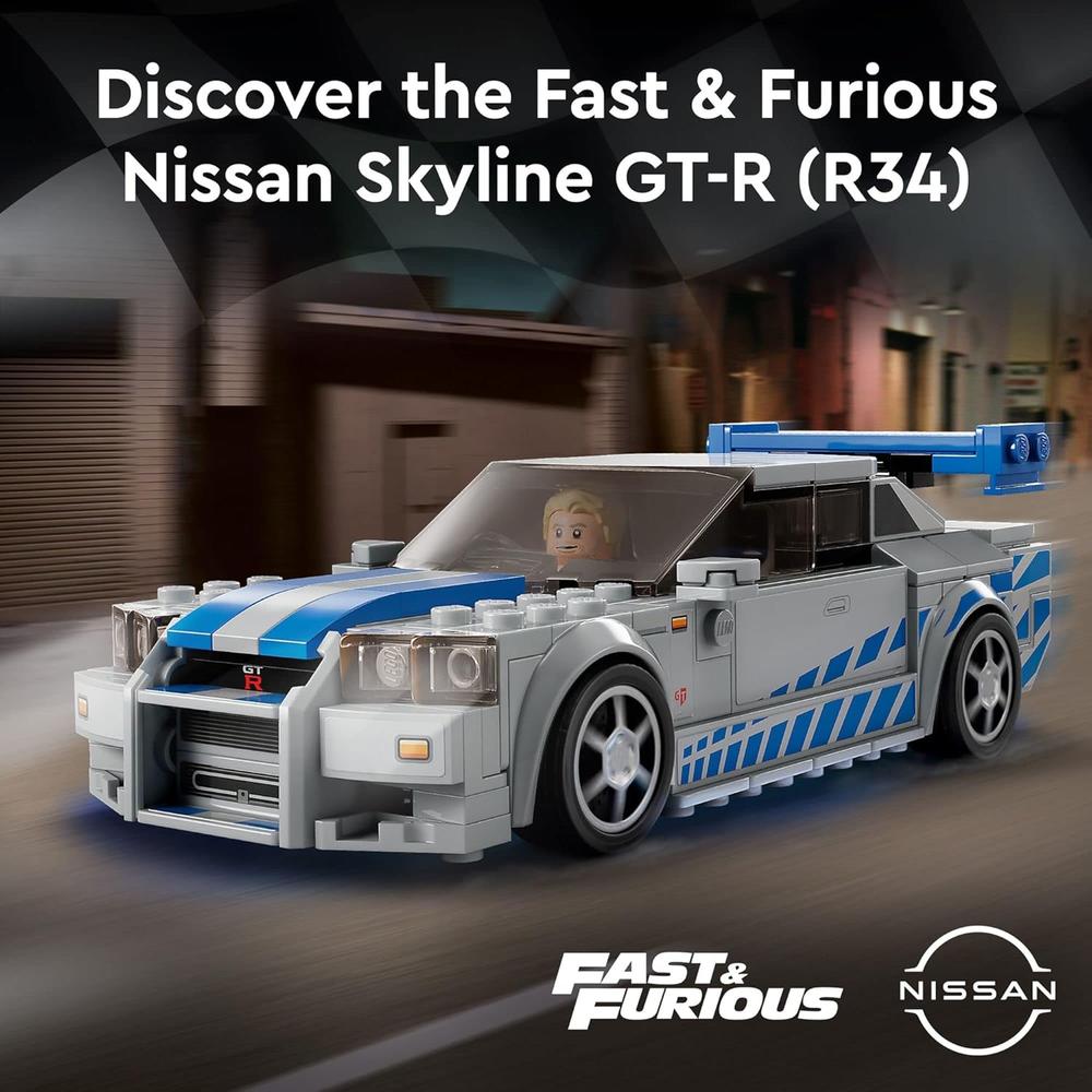 LEGO SPEED CHAMPIONS NISSAN SKYLINE GT-R SET DE COCHE DE CARRERAS COLECCIONABLE - 2
