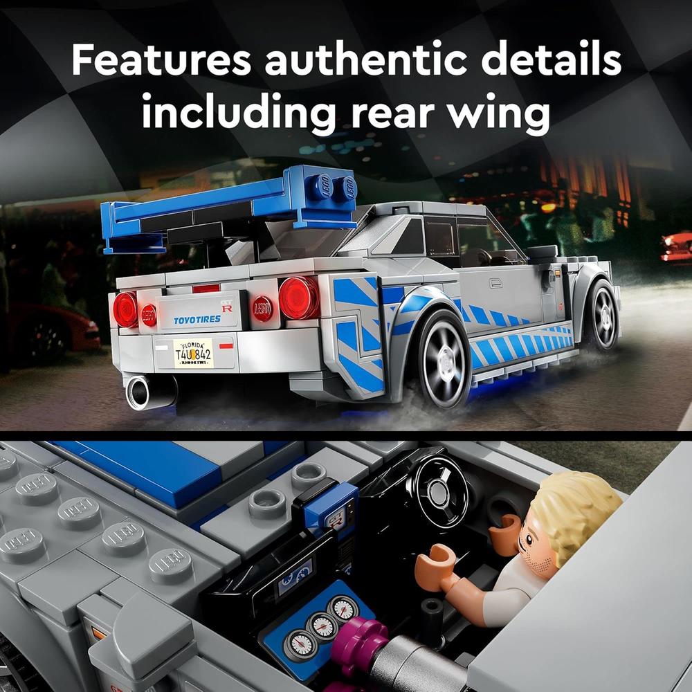 LEGO SPEED CHAMPIONS NISSAN SKYLINE GT-R SET DE COCHE DE CARRERAS COLECCIONABLE - 4