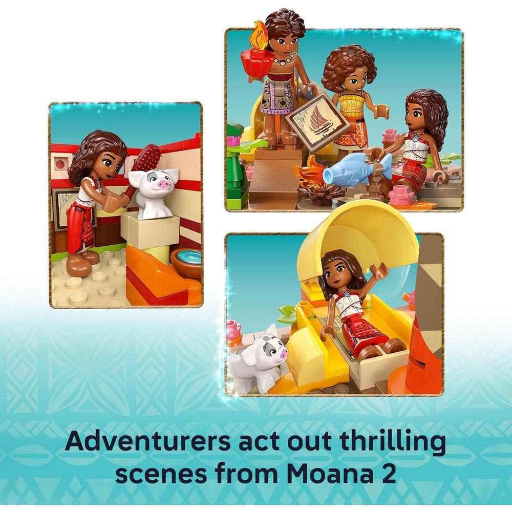 LEGO DISNEY CANOA DE MOANA, BARCO DE JUGUETE Y REGALO PARA FANS - 3