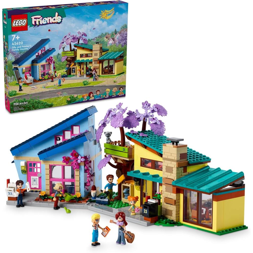 LEGO FRIENDS CASA DE MUÑECAS DE OLLY Y PAISLEY CON 5 MINIFIGURAS - 1