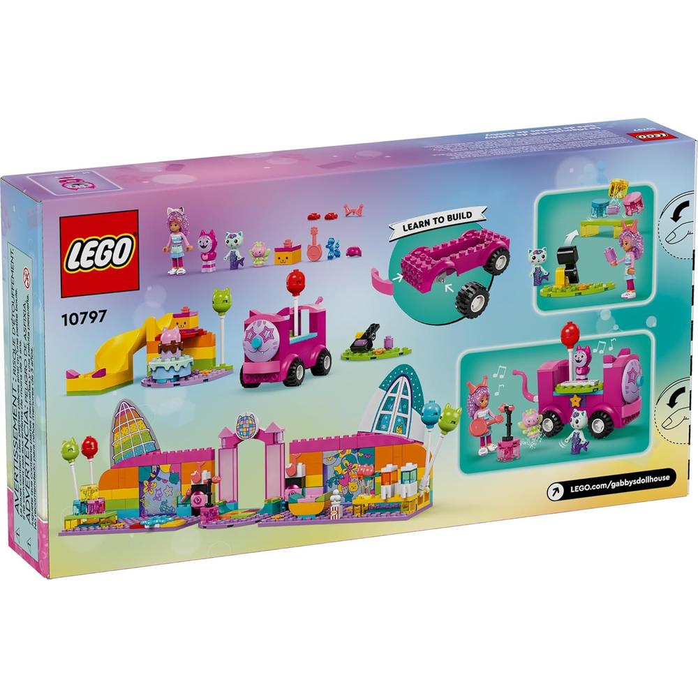 LEGO GABBY'S DOLLHOUSE, SALA DE FIESTAS Y DISCOTECA CON DJ, TOBOGÁN Y FIGURAS DE ANIMALES - 6