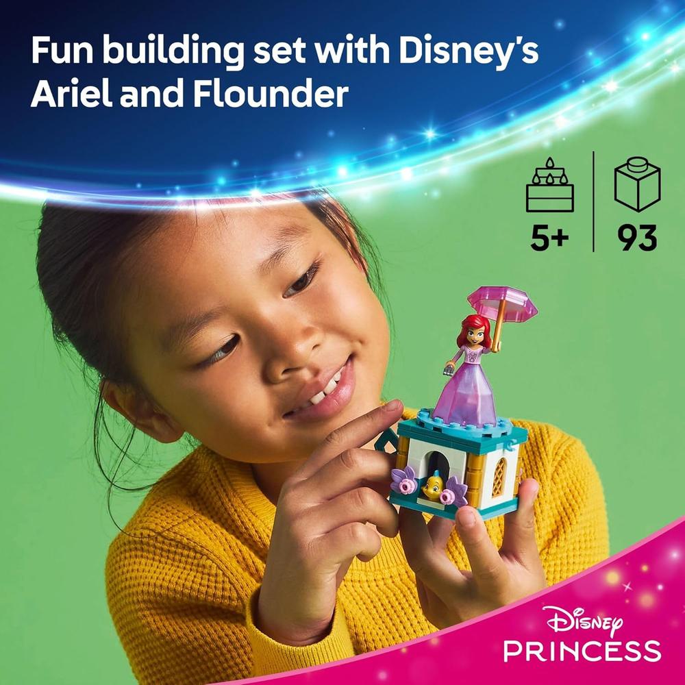LEGO DISNEY PRINCESS ARIEL GIRATORIA, JUGUETE DE LA SIRENITA, INCLUYE MUÑECA - 2