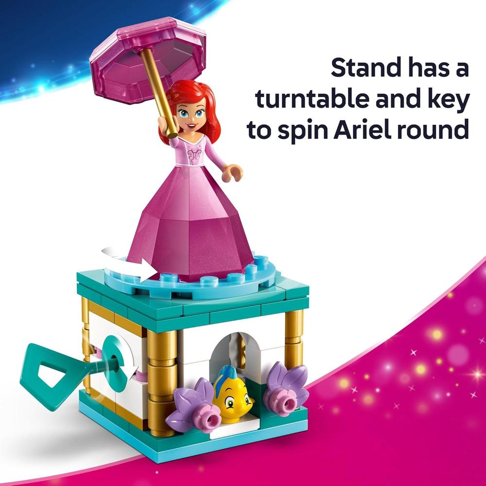 LEGO DISNEY PRINCESS ARIEL GIRATORIA, JUGUETE DE LA SIRENITA, INCLUYE MUÑECA - 4