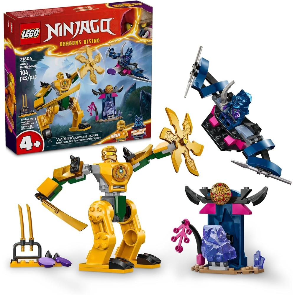 LEGO NINJAGO MECH DE BATALLA DE ARIN, JUGUETE NINJA PARA NIÑOS - 1