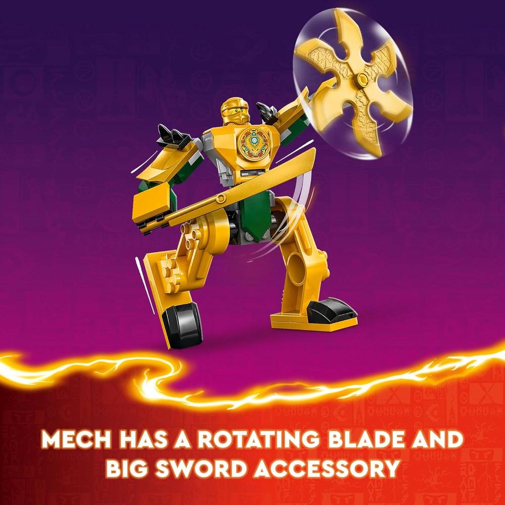 LEGO NINJAGO MECH DE BATALLA DE ARIN, JUGUETE NINJA PARA NIÑOS - 4