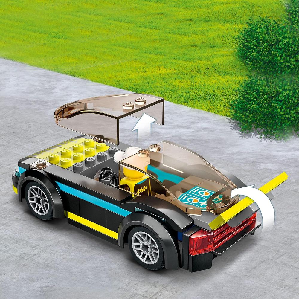 LEGO CITY COCHE DEPORTIVO ELÉCTRICO SET DE CARRERAS CON MINIFIGURA DE PILOTO - 3