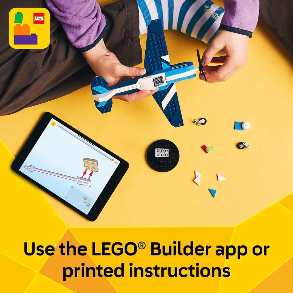 LEGO CREATOR 3 EN 1 AVIÓN DE CARRERAS, OPCIONES AVIÓN, CAZA O HELICÓPTERO - 6