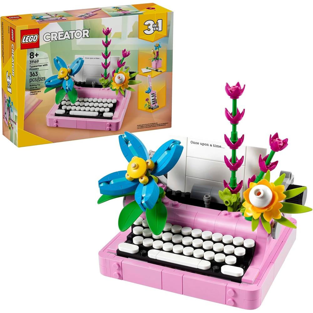 LEGO CREATOR 3 EN 1 MÁQUINA DE ESCRIBIR CON FLORES, 3 OPCIONES DE CONSTRUCCIÓN - 1