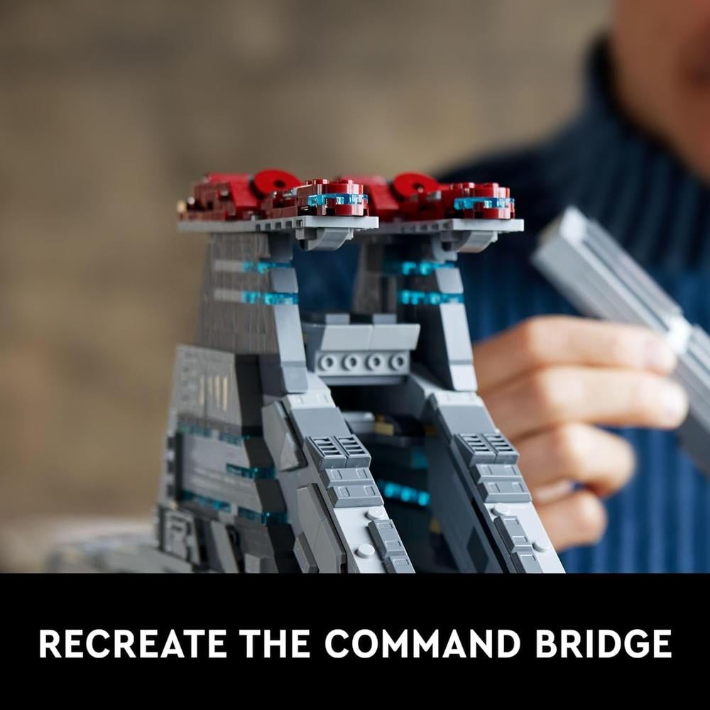 LEGO STAR WARS CRUCERO DE ATAQUE VENATOR, SET DE CONSTRUCCIÓN CON CAPITÁN REX - 3