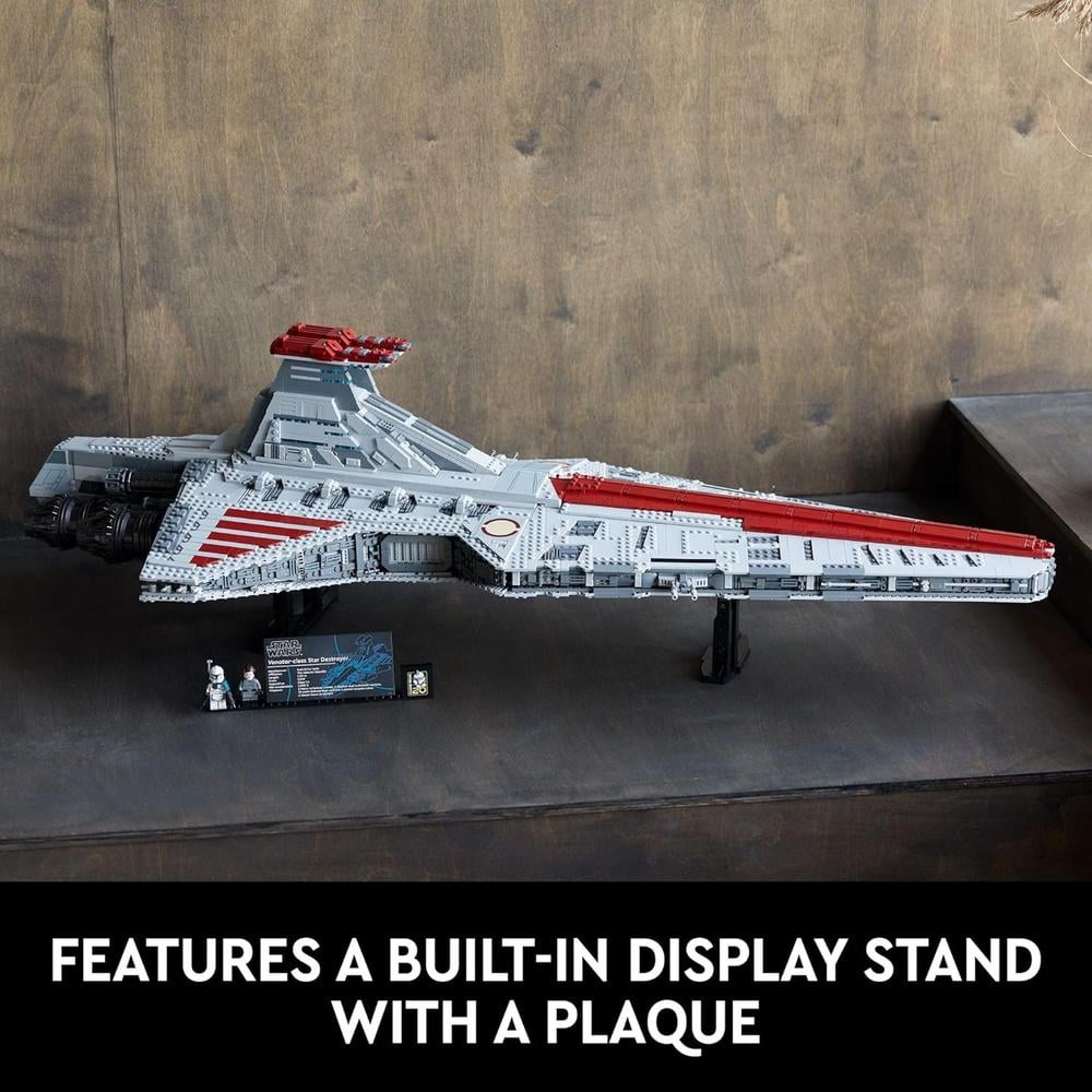 LEGO STAR WARS CRUCERO DE ATAQUE VENATOR, SET DE CONSTRUCCIÓN CON CAPITÁN REX - 6