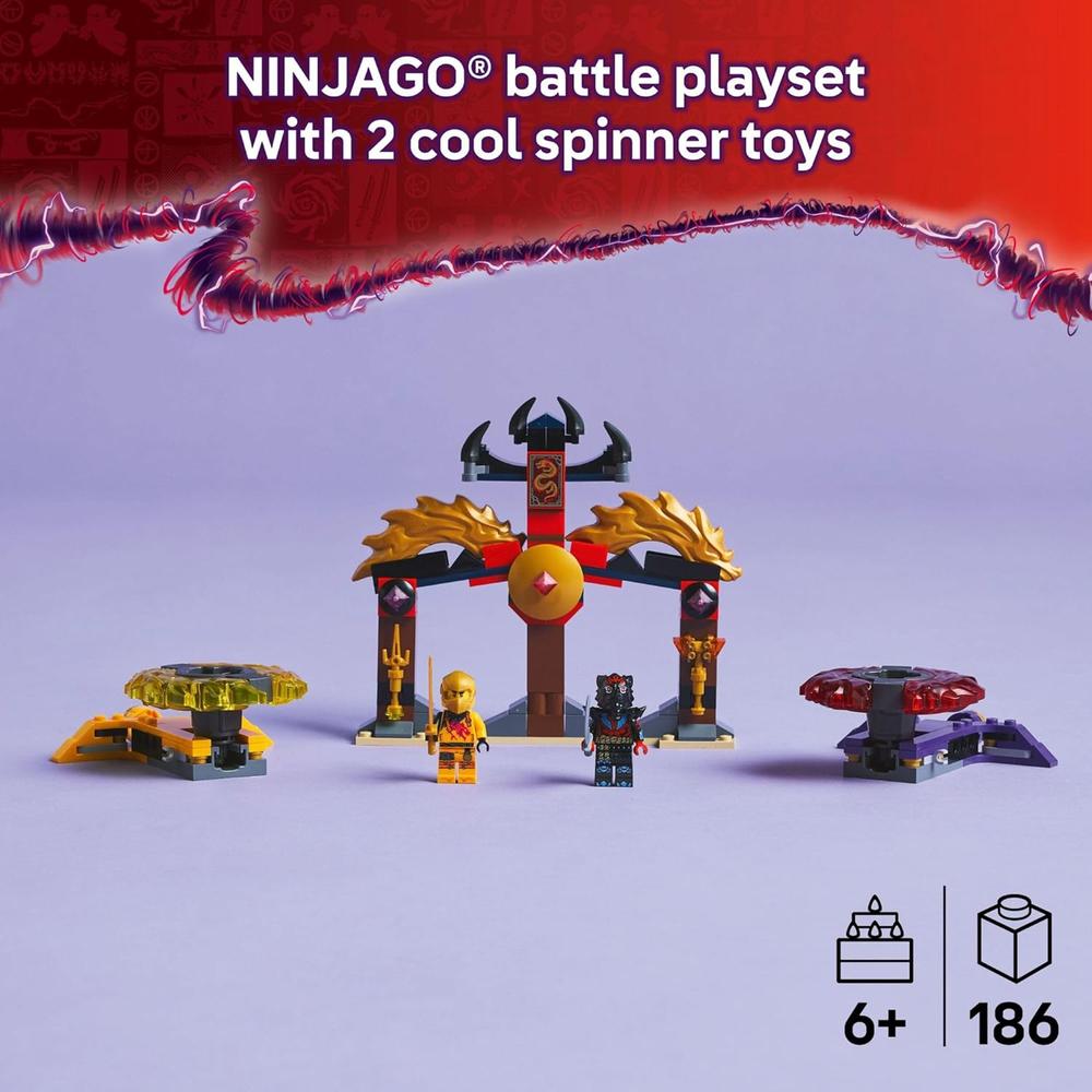 LEGO NINJAGO DRAGÓN SPINJITZU, SET DE BATALLA CON 2 MINIFIGURAS - 2