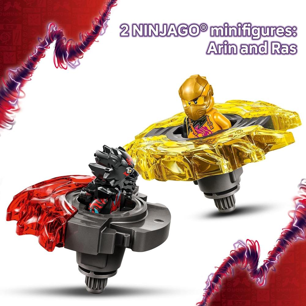 LEGO NINJAGO DRAGÓN SPINJITZU, SET DE BATALLA CON 2 MINIFIGURAS - 4