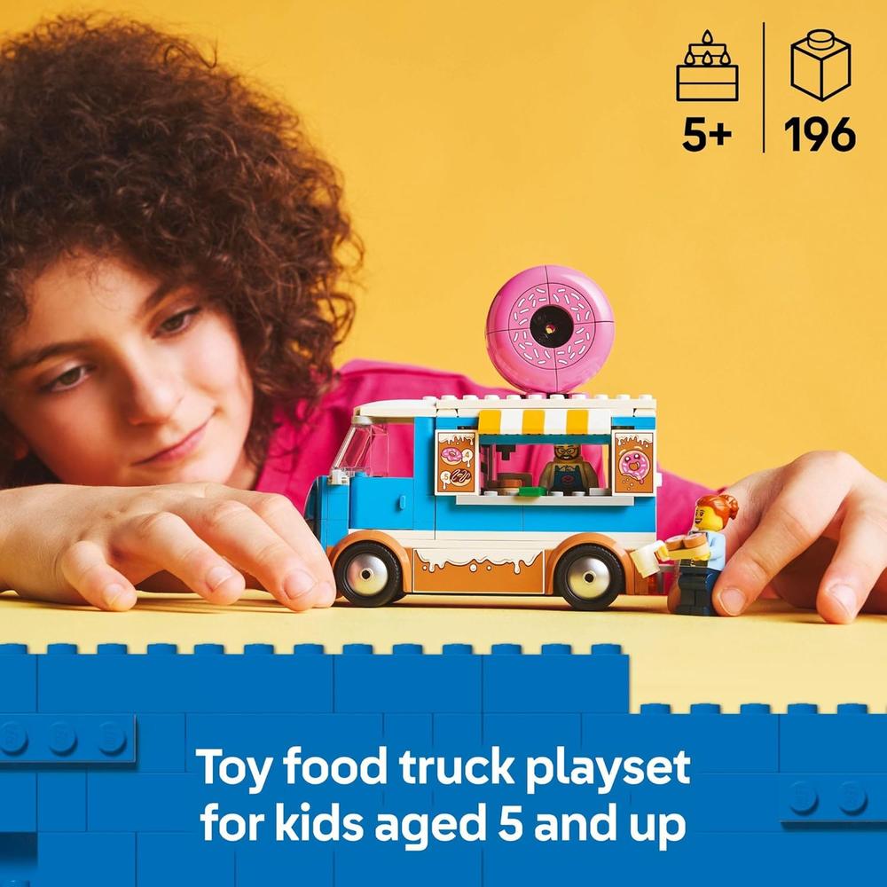 LEGO CITY CAMIÓN DE DONUTS CON 2 MINIFIGURAS Y ACCESORIOS DIVERTIDOS - 2