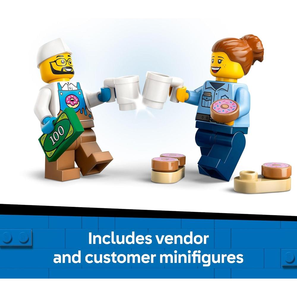 LEGO CITY CAMIÓN DE DONUTS CON 2 MINIFIGURAS Y ACCESORIOS DIVERTIDOS - 5