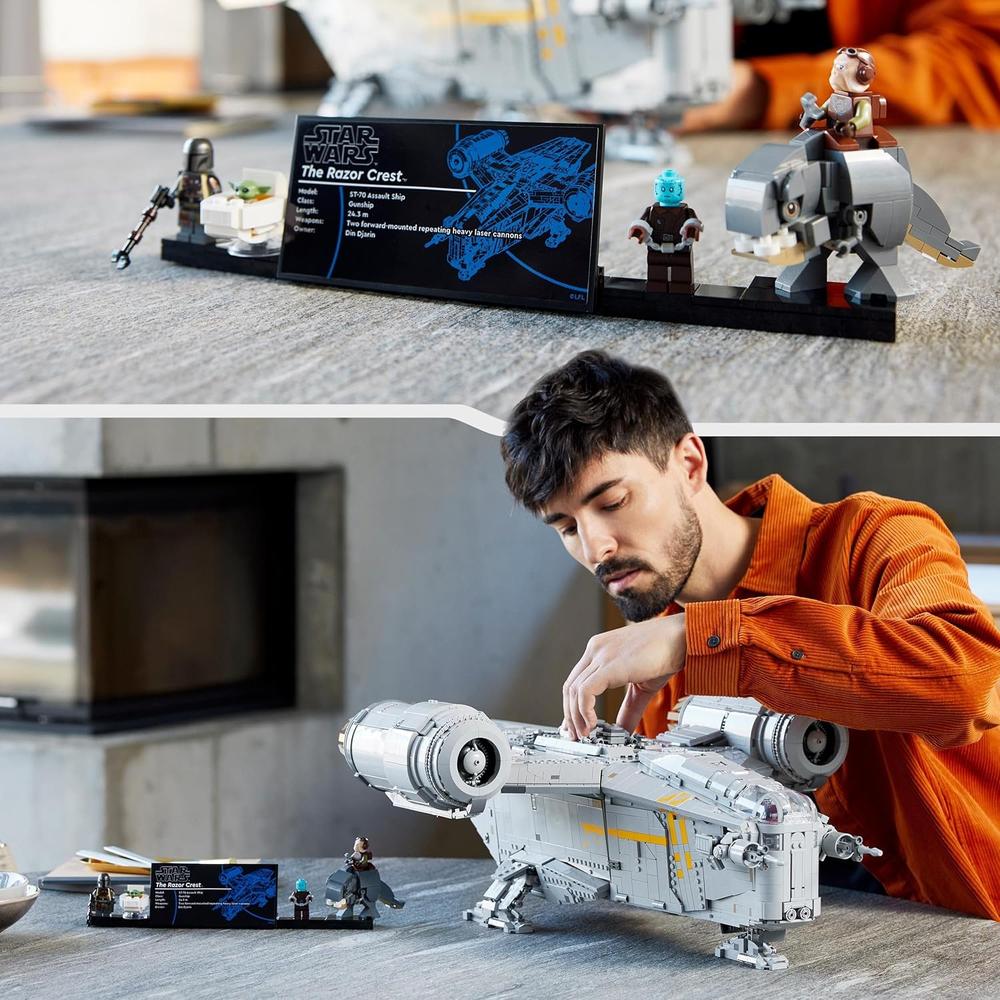 LEGO STAR WARS RAZOR CREST SET DE COLECCIÓN UCS NAVE ICÓNICA DE THE MANDALORIAN - 6