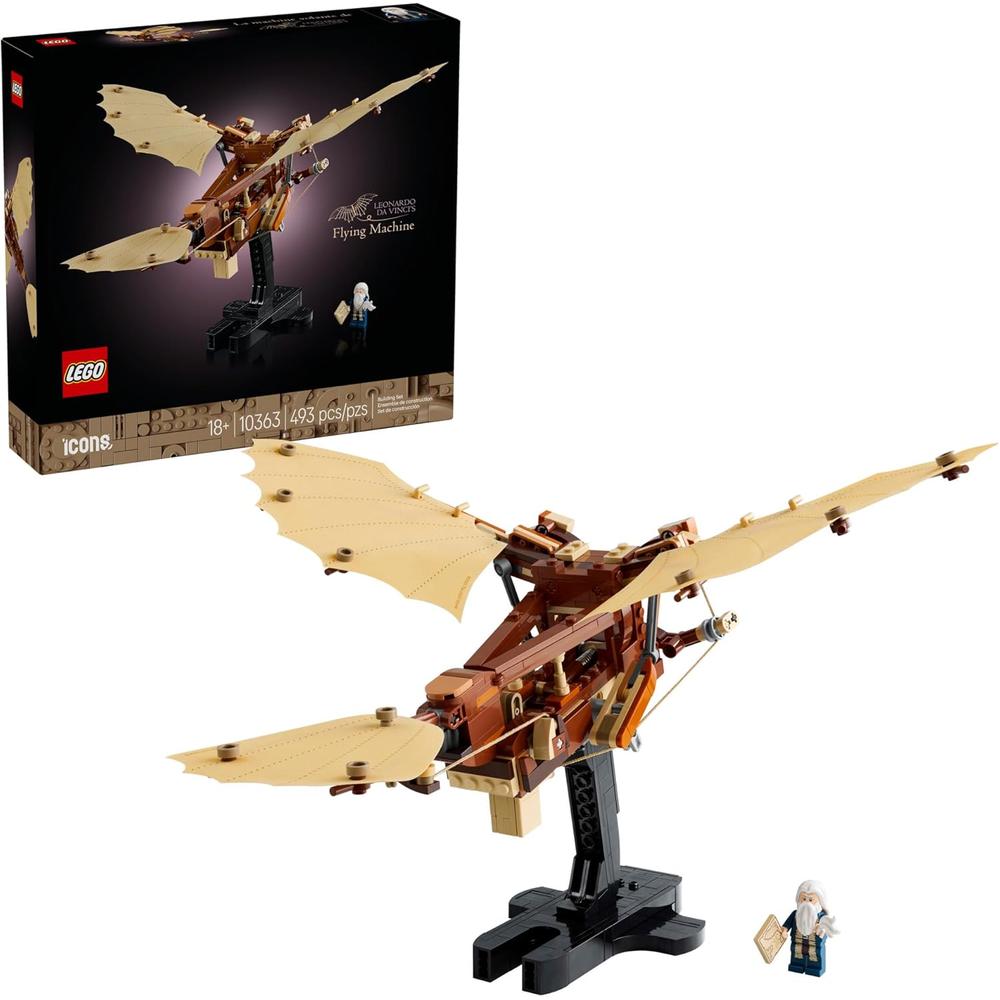 LEGO ICONS ORNITÓPTERO DE LEONARDO DA VINCI, KIT COLECCIONABLE CON SOPORTE - 1