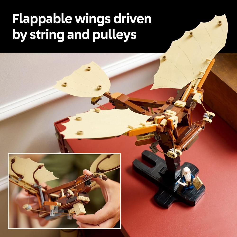 LEGO ICONS ORNITÓPTERO DE LEONARDO DA VINCI, KIT COLECCIONABLE CON SOPORTE - 5