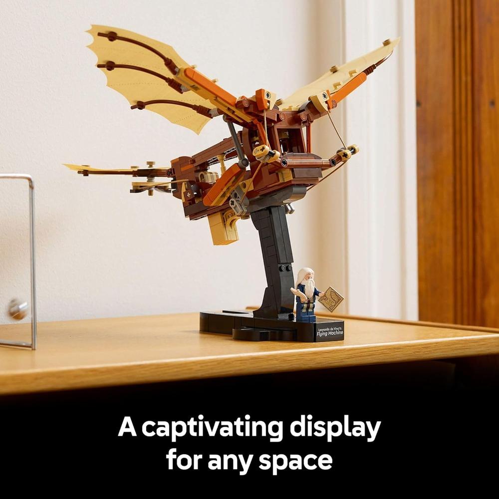 LEGO ICONS ORNITÓPTERO DE LEONARDO DA VINCI, KIT COLECCIONABLE CON SOPORTE - 6