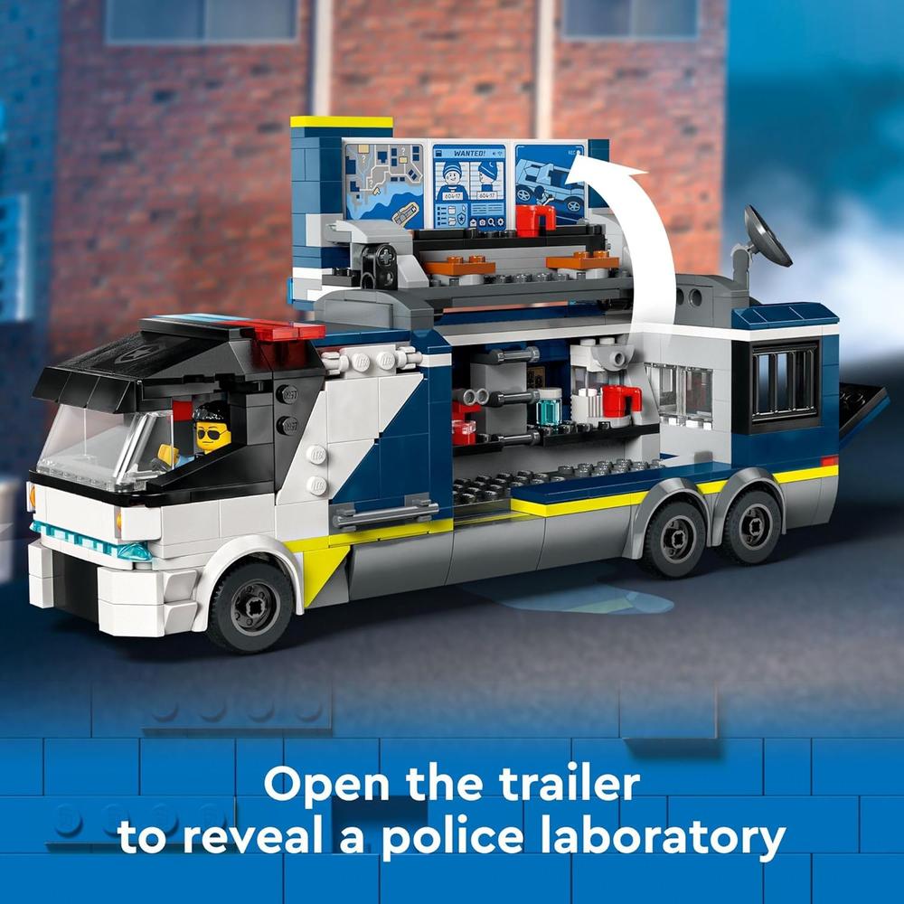 LEGO CITY CAMIÓN DE POLICÍA MÓVIL CON QUAD, 2 AGENTES Y 2 LADRONES - 3
