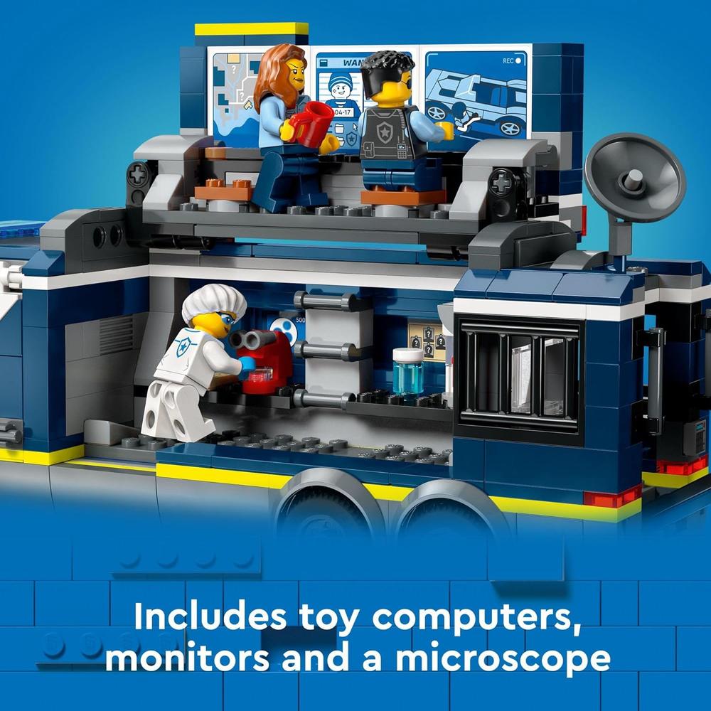 LEGO CITY CAMIÓN DE POLICÍA MÓVIL CON QUAD, 2 AGENTES Y 2 LADRONES - 4