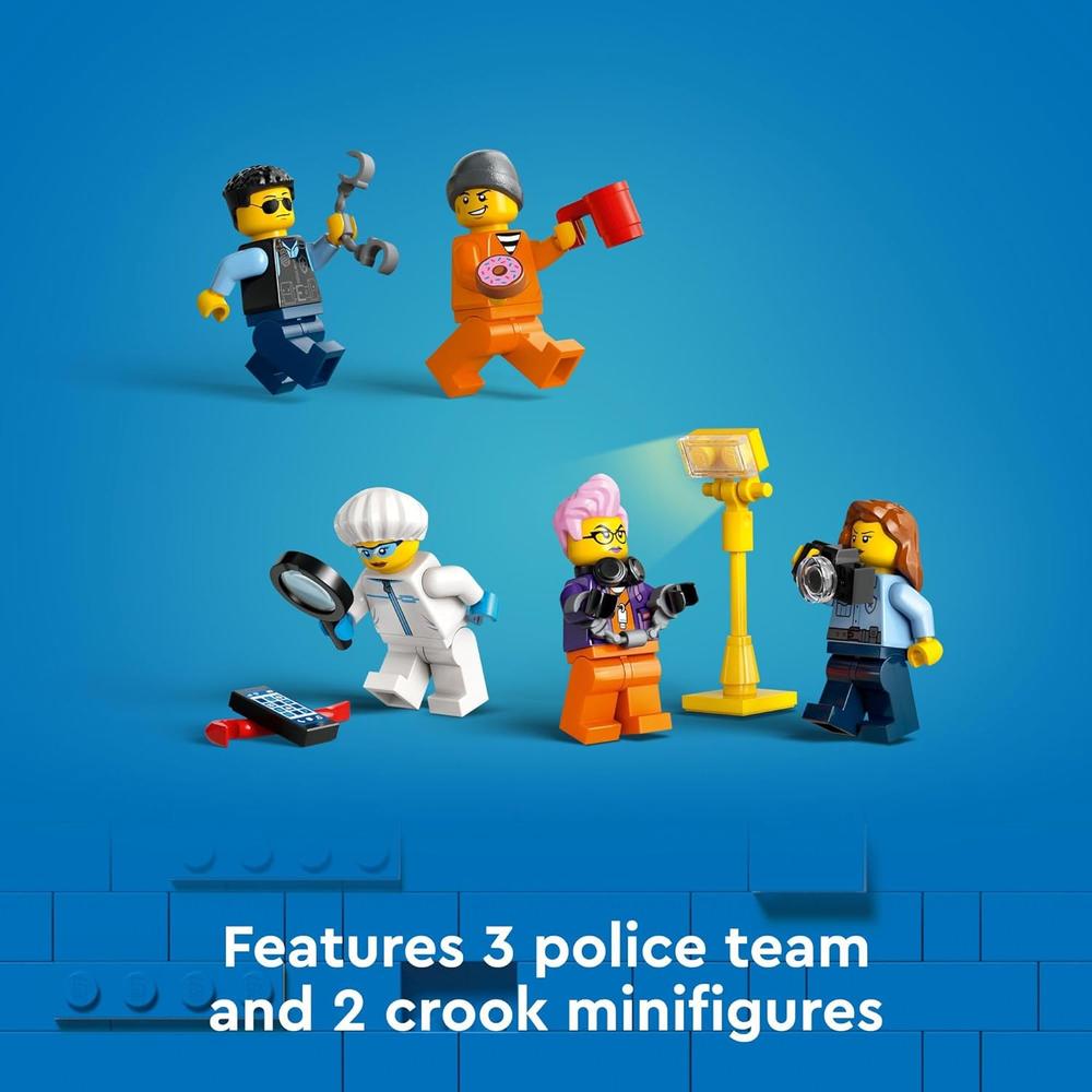 LEGO CITY CAMIÓN DE POLICÍA MÓVIL CON QUAD, 2 AGENTES Y 2 LADRONES - 6