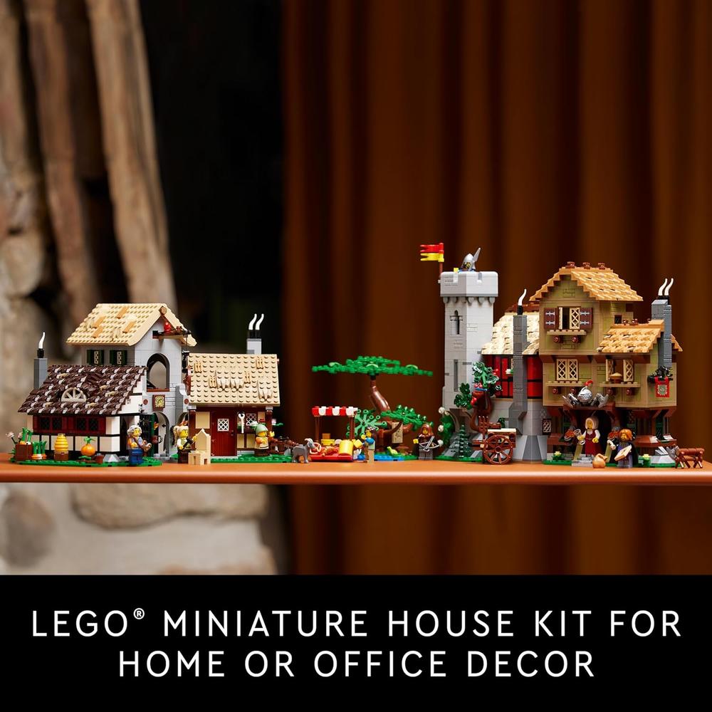 LEGO ICONS PLAZA CIUDAD MEDIEVAL PARA ADULTOS CON 8 MINIFIGURAS - 6