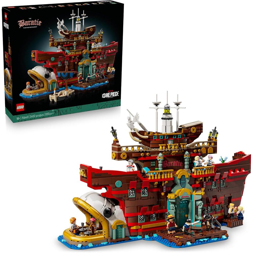 LEGO ONE PIECE RESTAURANTE FLOTANTE BARATIE, CONSTRUCCIÓN Y COLECCIONABLES - 1