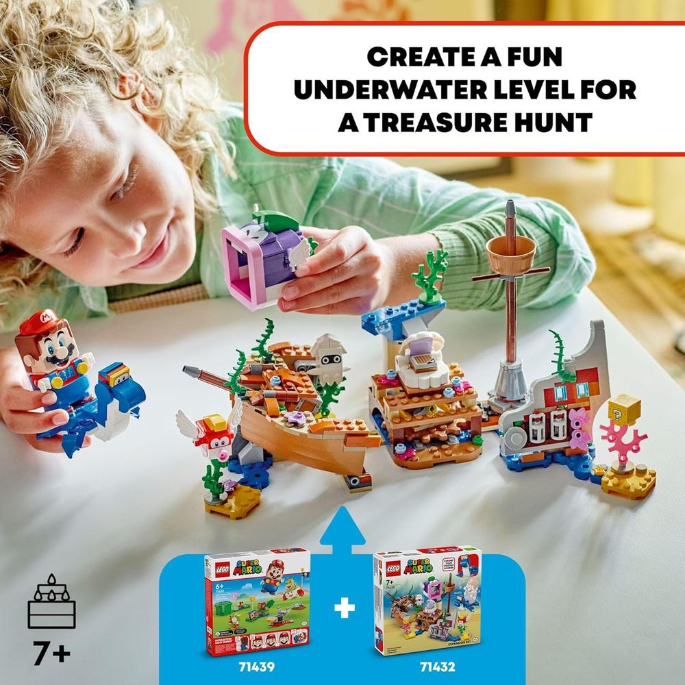 LEGO SUPER MARIO AVENTURA DEL NAUFRAGIO DE DORRIE CON FIGURAS COLECCIONABLES - 2