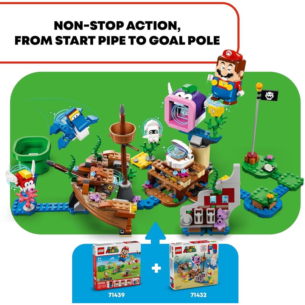 LEGO SUPER MARIO AVENTURA DEL NAUFRAGIO DE DORRIE CON FIGURAS COLECCIONABLES - 3