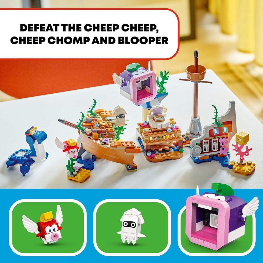 LEGO SUPER MARIO AVENTURA DEL NAUFRAGIO DE DORRIE CON FIGURAS COLECCIONABLES - 5