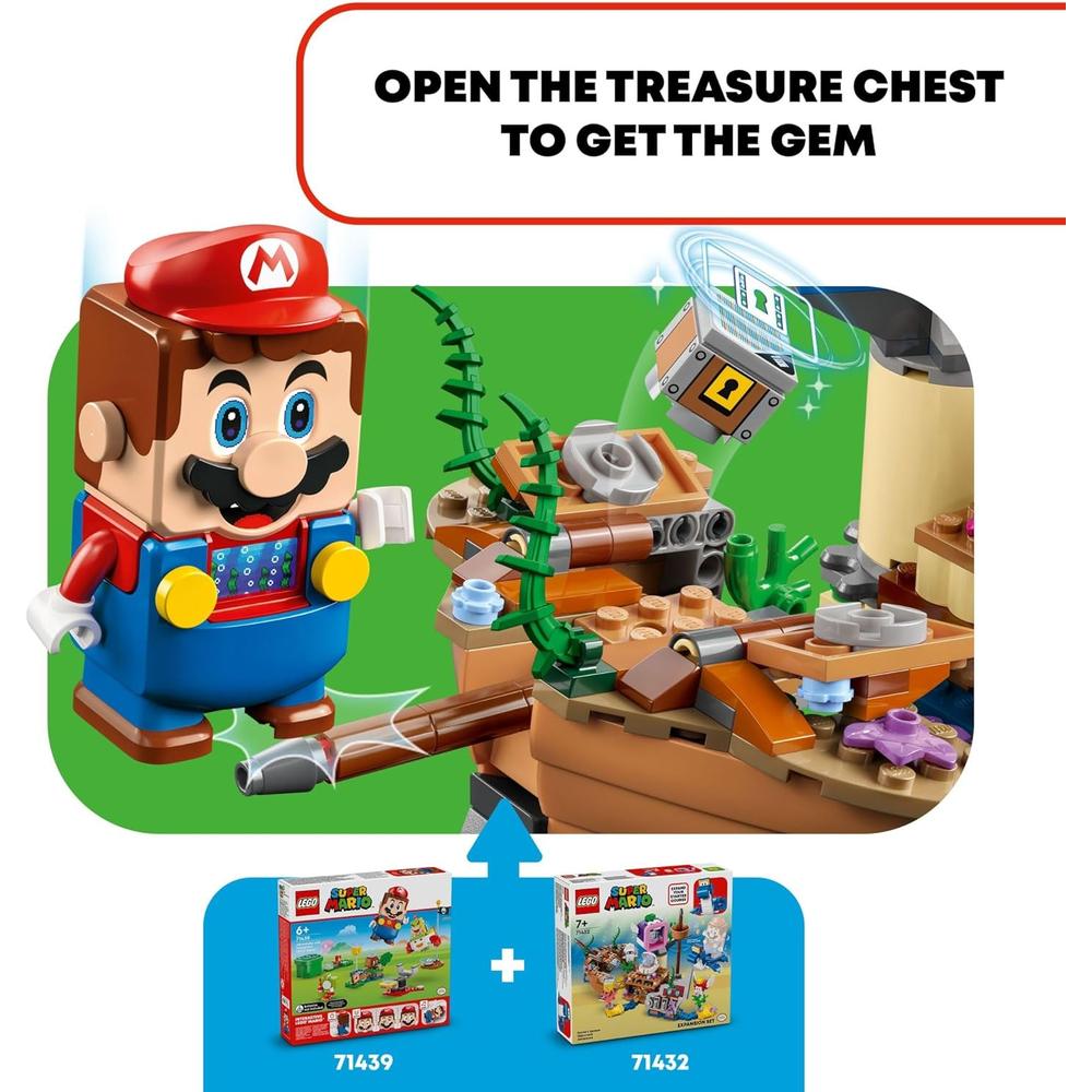 LEGO SUPER MARIO AVENTURA DEL NAUFRAGIO DE DORRIE CON FIGURAS COLECCIONABLES - 6