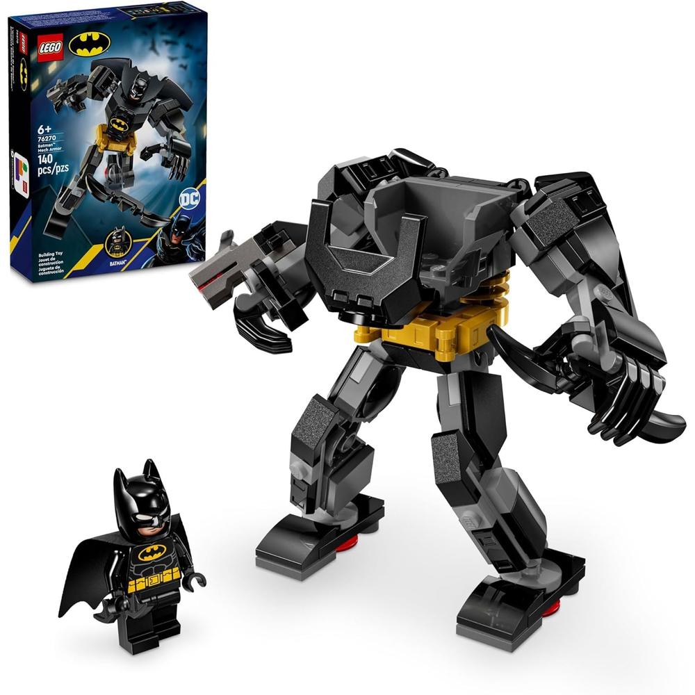 LEGO DC BATMAN ARMADURA MECÁNICA DE BATMAN, FIGURA DE ACCIÓN Y MINIFIGURA INCLUIDA - 1