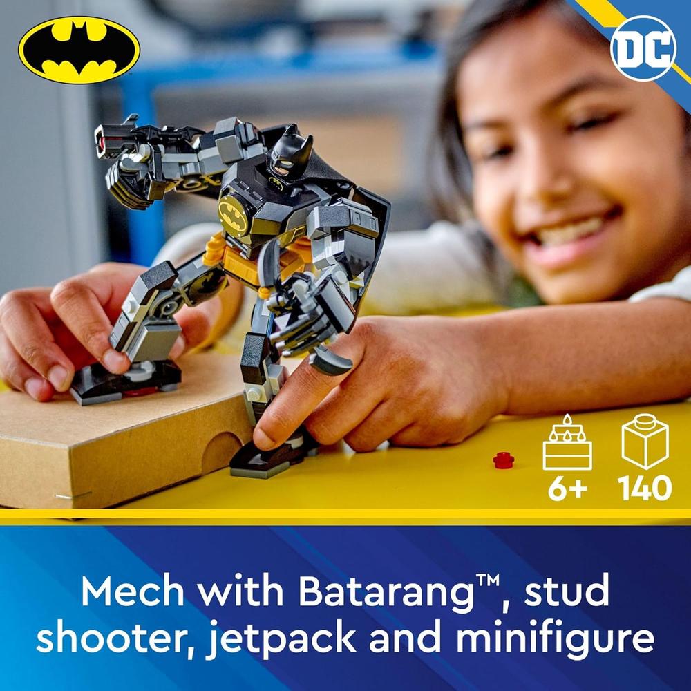LEGO DC BATMAN ARMADURA MECÁNICA DE BATMAN, FIGURA DE ACCIÓN Y MINIFIGURA INCLUIDA - 2