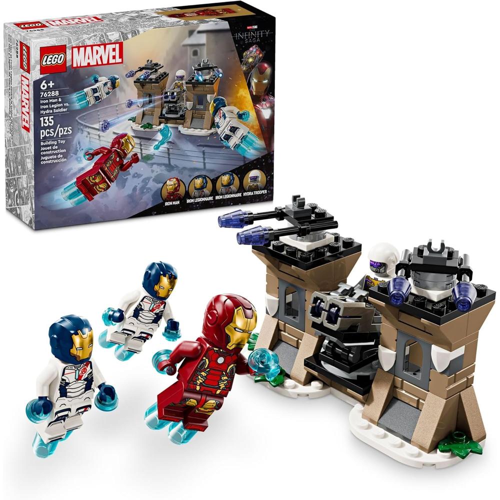 LEGO MARVEL IRON MAN Y LA LEGIÓN DE HIERRO CONTRA SOLDADOS DE HYDRA, SET CON 4 FIGURAS - 1