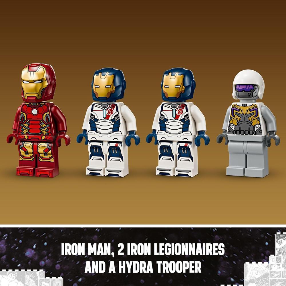 LEGO MARVEL IRON MAN Y LA LEGIÓN DE HIERRO CONTRA SOLDADOS DE HYDRA, SET CON 4 FIGURAS - 6