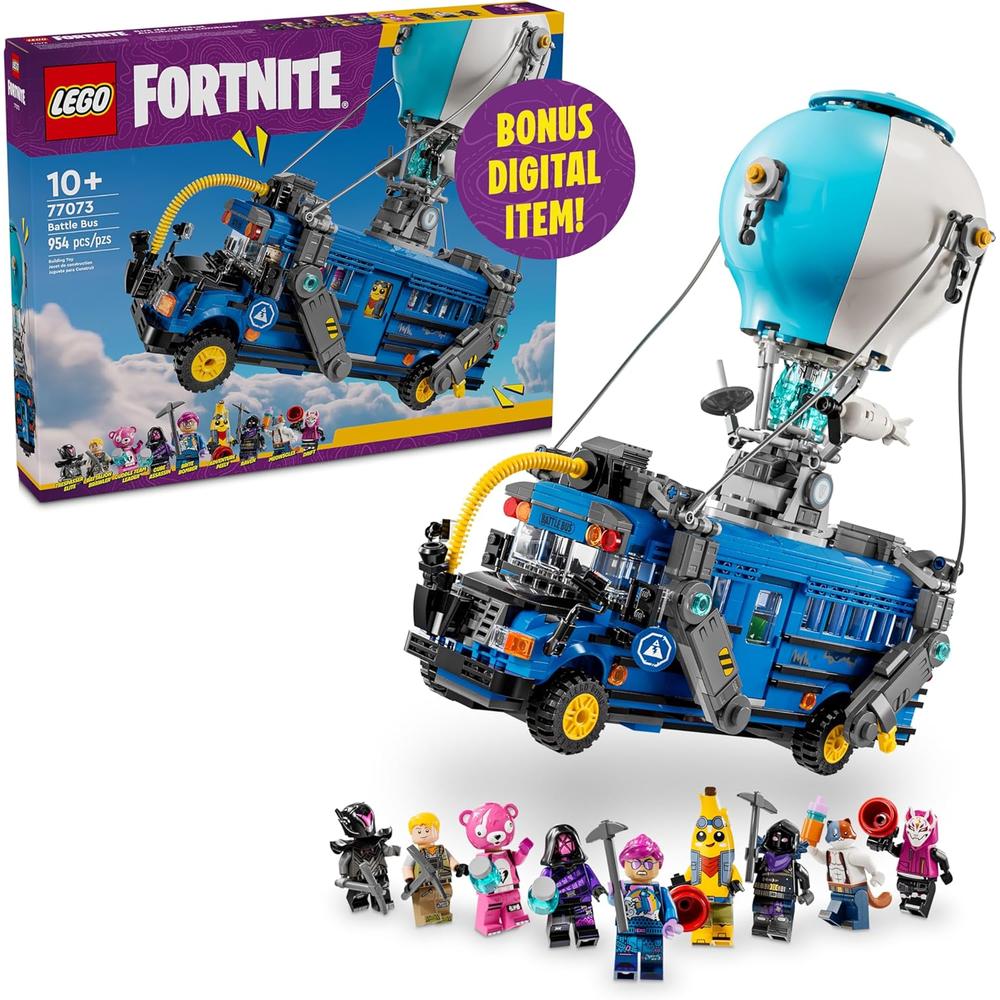 LEGO FORTNITE AUTOBÚS DE BATALLA, JUGUETE COLECCIONABLE CON MINIFIGURAS - 1