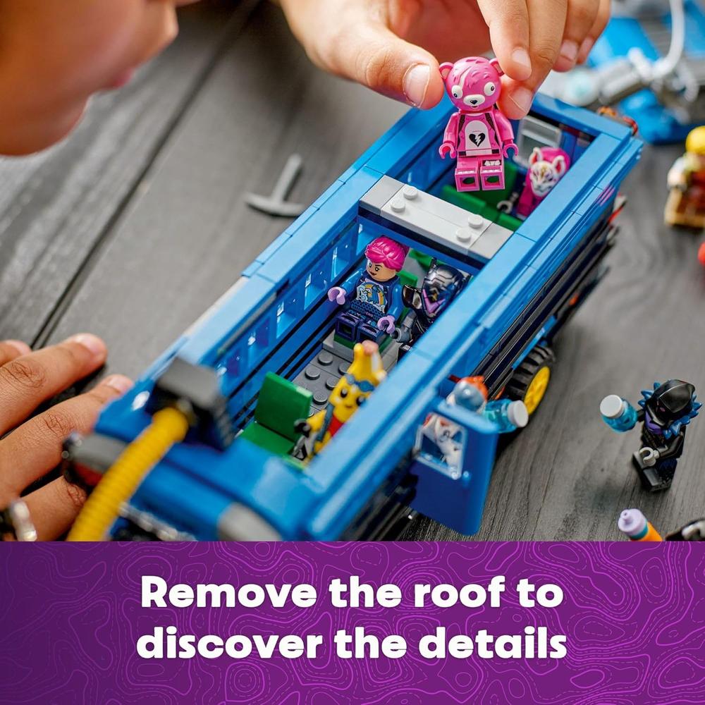 LEGO FORTNITE AUTOBÚS DE BATALLA, JUGUETE COLECCIONABLE CON MINIFIGURAS - 5
