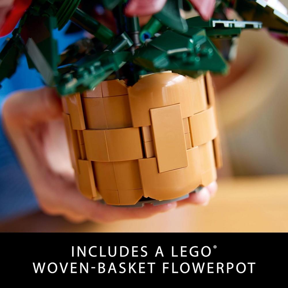 LEGO ICONS FLORES DE PASCUA, DECORACIÓN ARTIFICIAL PARA ADULTOS - 4