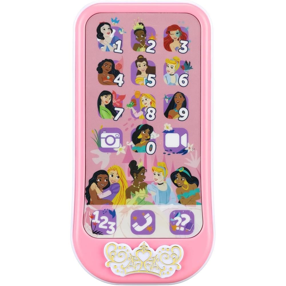 EKIDS PRINCESAS DISNEY TELÉFONO DE JUGUETE INFANTIL CON ACTIVIDADES DE APRENDIZAJE - 1