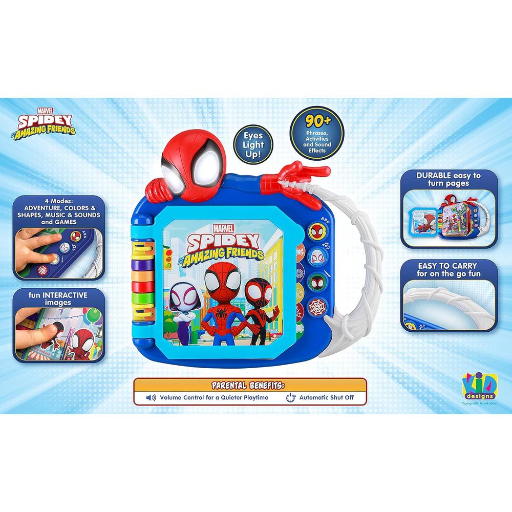 EKIDS SPIDEY LIBRO INFANTIL EDUCATIVO CON JUEGOS PREESCOLARES - 3