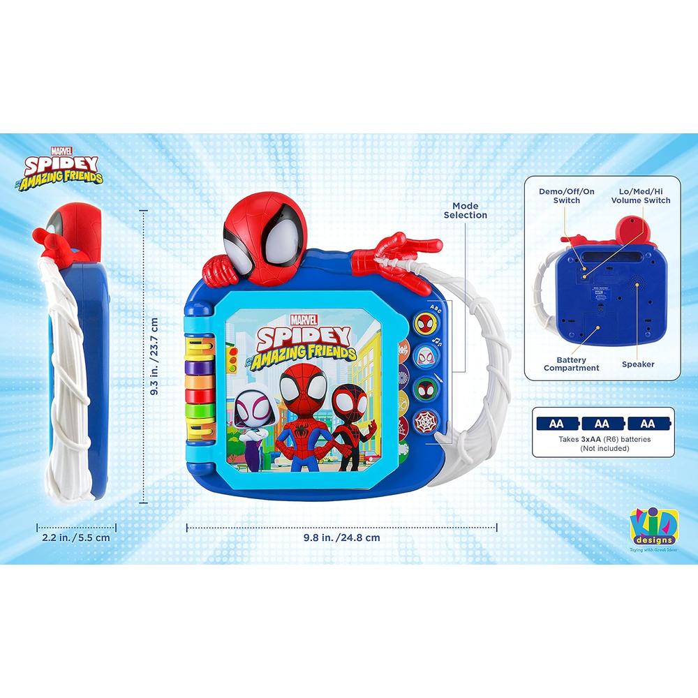 EKIDS SPIDEY LIBRO INFANTIL EDUCATIVO CON JUEGOS PREESCOLARES - 4
