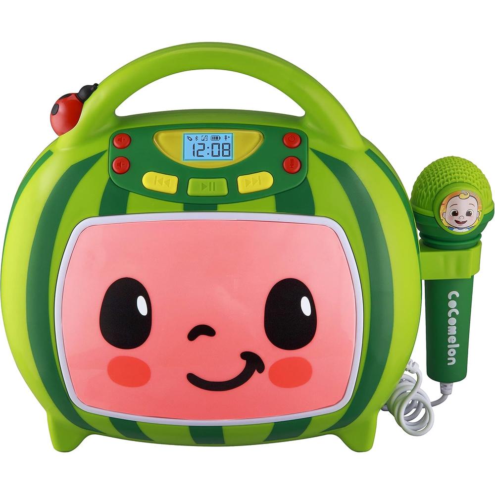 EKIDS COCOMELON MÁQUINA DE KARAOKE BLUETOOTH CON MICRÓFONO Y PUERTO USB - 1