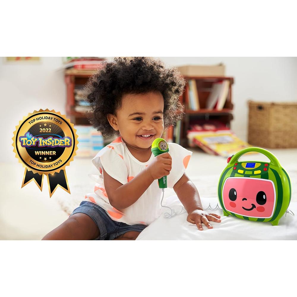 EKIDS COCOMELON MÁQUINA DE KARAOKE BLUETOOTH CON MICRÓFONO Y PUERTO USB - 2