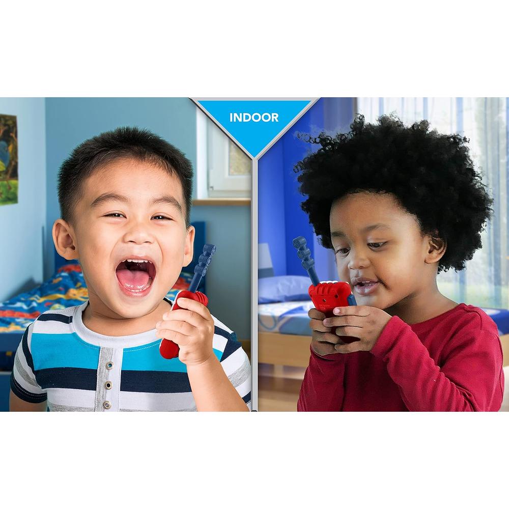 EKIDS SPIDEY WALKIE TALKIES INFANTILES DE LARGO ALCANCE SIN ESTÁTICA - 5