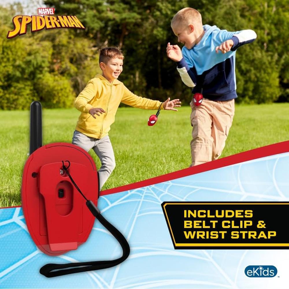 EKIDS SPIDERMAN WALKIE-TALKIES INFANTILES SIN ESTÁTICA Y DE LARGO ALCANCE - 3