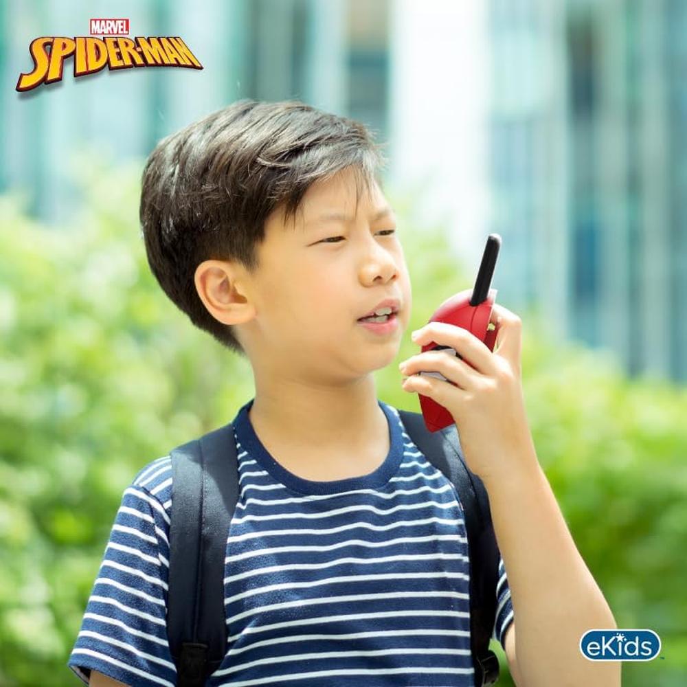 EKIDS SPIDERMAN WALKIE-TALKIES INFANTILES SIN ESTÁTICA Y DE LARGO ALCANCE - 5