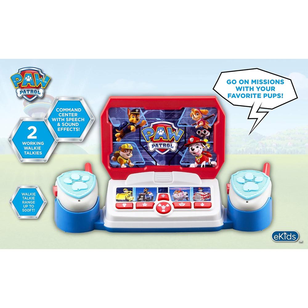 EKIDS PAW PATROL CENTRO DE MANDO PORTÁTIL CON RADIOS Y EFECTOS DE SONIDO - 2