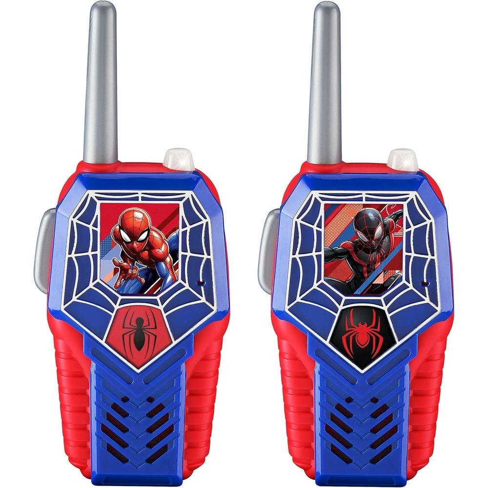 EKIDS SPIDERMAN WALKIE TALKIES LUMINOSOS INFANTILES PARA INTERIORES Y EXTERIORES - 1